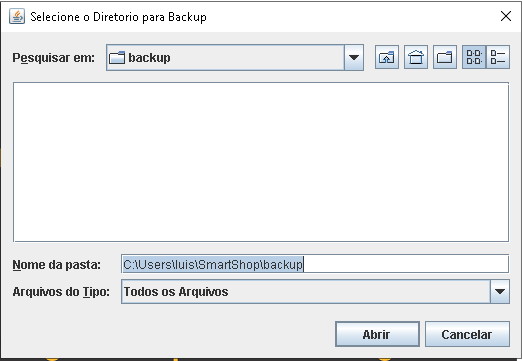 Backup do sistema